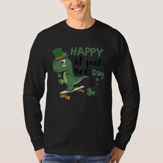 T-shirt Happy St Pat Rex Day St Patricks Dinosaur Toddler  (Devant)