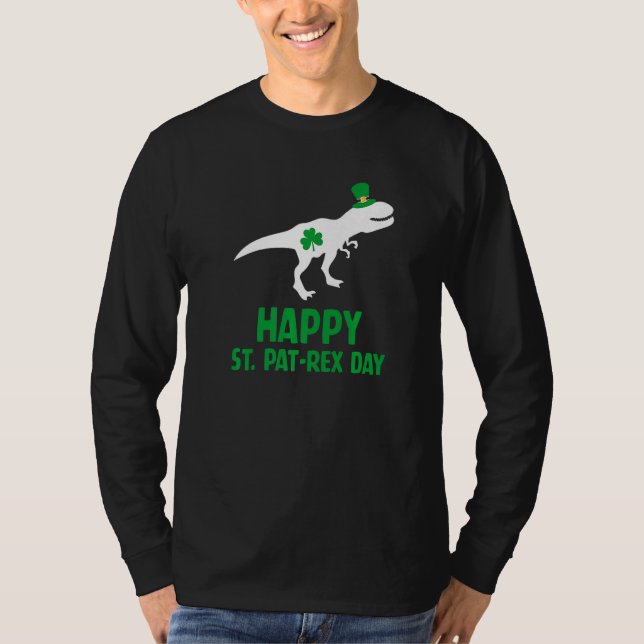 T-shirt Happy St. Pat-Rex Day Tee St. Patrick`s Day Dinosa (Devant)
