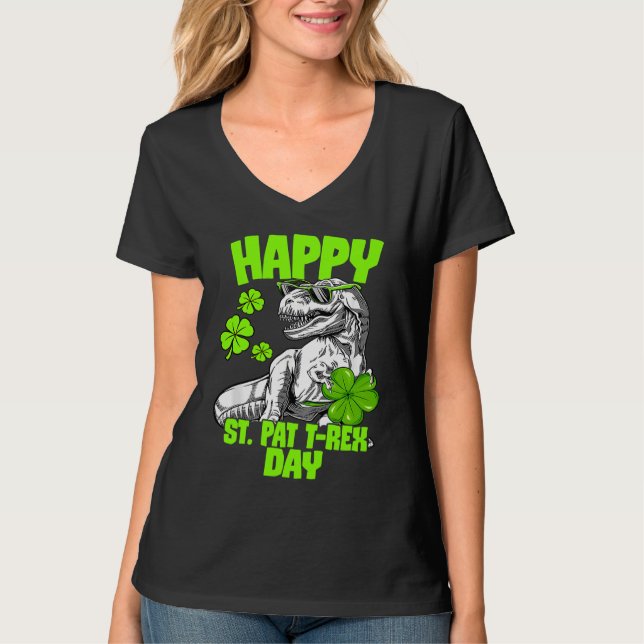 T-shirt Happy St Pat Trex Day Dino St Patricks Day Toddler (Devant)