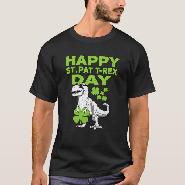 T-shirt Happy St Pat Trex Day Dino St Patricks Day Toddler (Devant)
