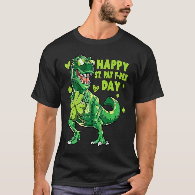 T-shirt Happy St Pat Trex Day Dino St Patricks Day Toddler (Devant)
