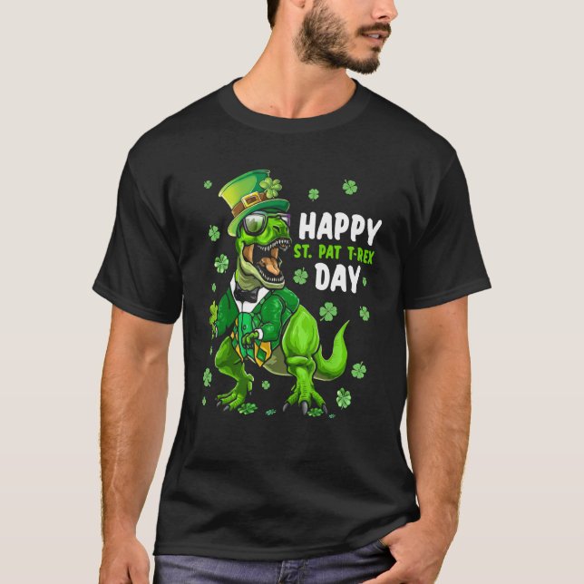 T-shirt Happy St Pat Trex Day Dino St Patricks Day Toddler (Devant)