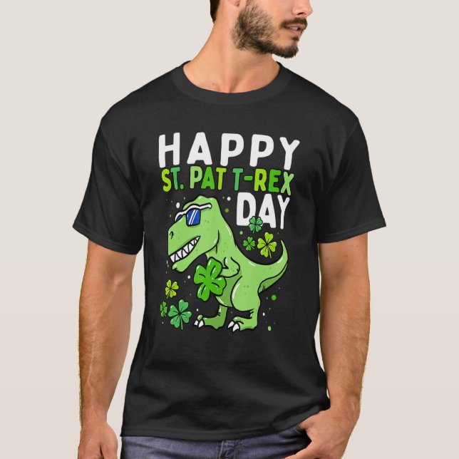 T-shirt Happy St Pat Trex Day Dino St Patricks Day Toddler (Devant)