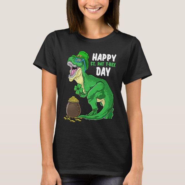 T-shirt Happy St Pat Trex Day Dino St Patricks Day Toddler (Devant)