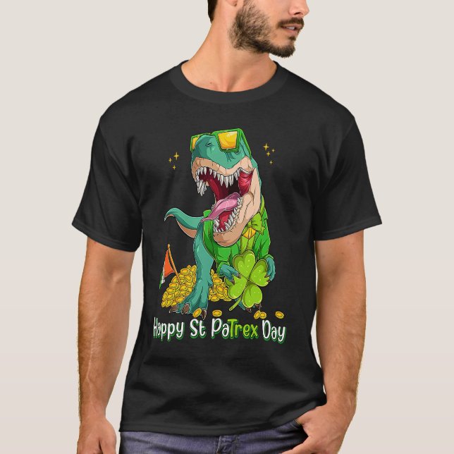 T-shirt Happy St Pat Trex Day Dino St Patricks Day Toddler (Devant)
