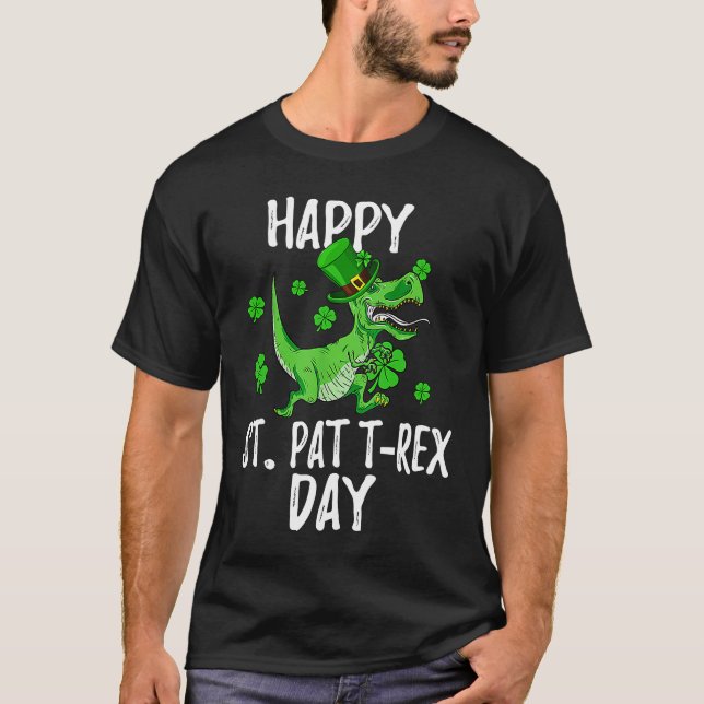 T-shirt Happy St Pat Trex Day Dino St Patricks Day Toddler (Devant)