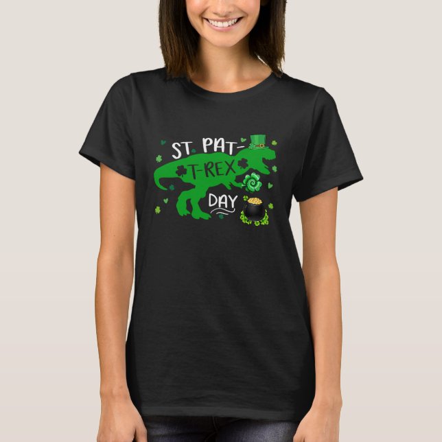 T-shirt Happy St Pat Trex Day Dino St Patricks Day Toddler (Devant)