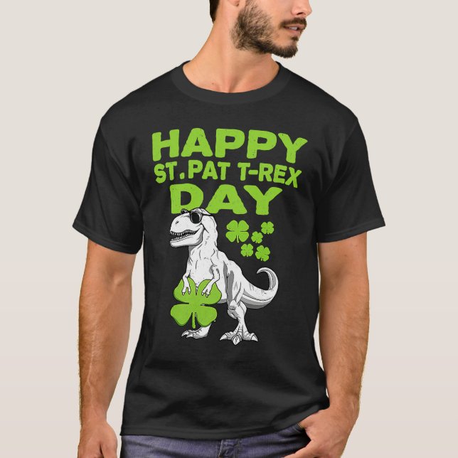 T-shirt Happy St Pat Trex Day Dino St Patricks Day Toddler (Devant)