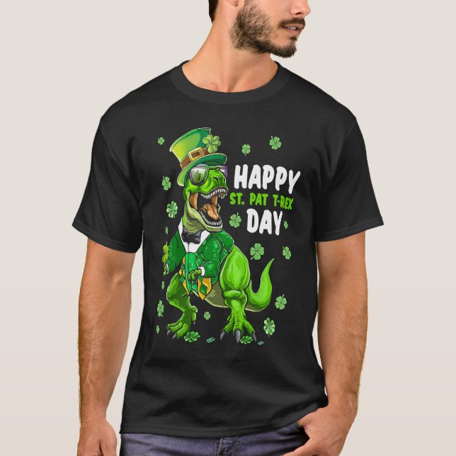 T-shirt Happy St Pat Trex Day Dino St Patricks Day Toddler (Devant)