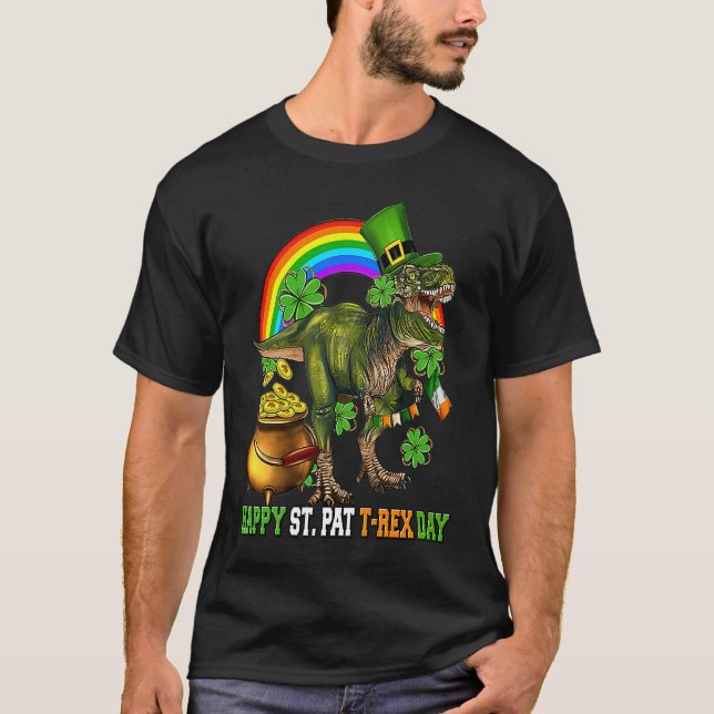 T-shirt Happy St Pat Trex Day Dino St Patricks Day Toddler (Devant)
