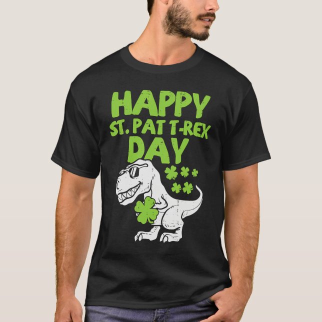 T-shirt Happy St Pat Trex Day Dino St Patricks Day Toddler (Devant)