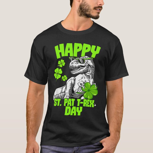 T-shirt Happy St Pat Trex Day Dino St Patricks Day Toddler (Devant)