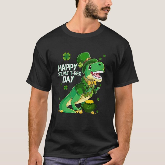 T-shirt Happy St Pat Trex Day Dino St Patricks Day Toddler (Devant)