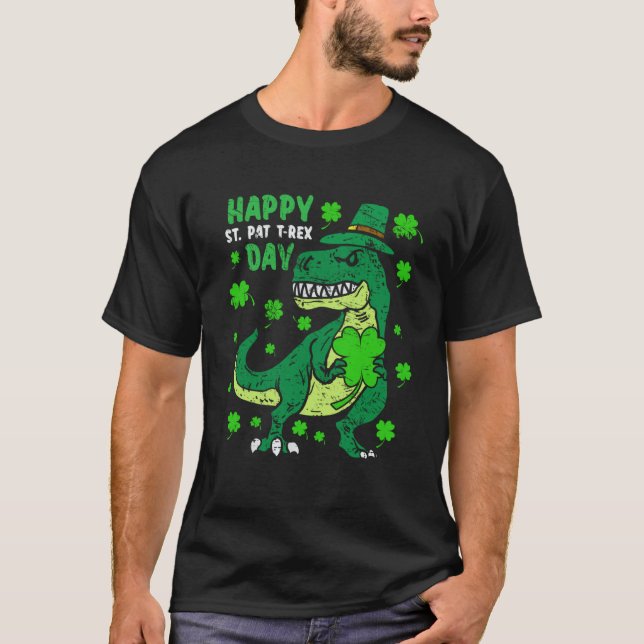 T-shirt Happy St Pat Trex Day Dino St Patricks Day Toddler (Devant)