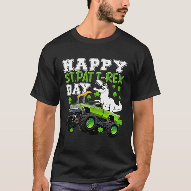 T-shirt Happy St Pat Trex Day Dinosaur St Patricks Day Tod (Devant)