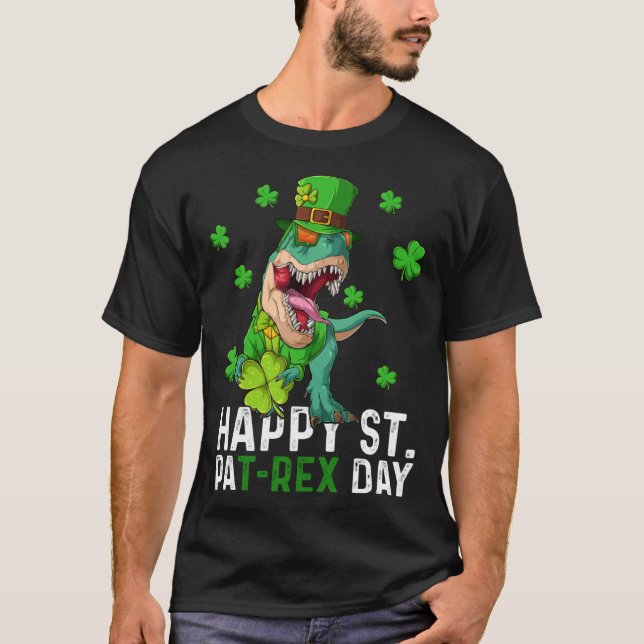 T-shirt Happy St Pat Trex Day Dinosaur St Patricks Day Tod (Devant)