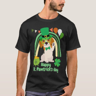 T-shirt Happy st patrick jour chien beagle avec c shamrock