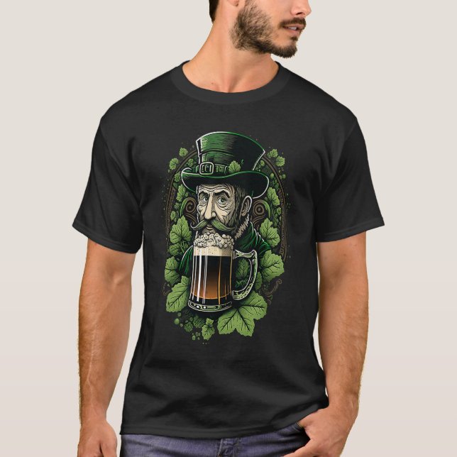 T-shirt Happy St Patrick's Day Beer (Devant)