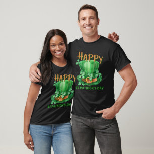 T-shirt Happy st.Patrick's Day Casquette et Clovers T-Shir