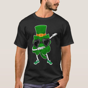 T-shirt Happy St Patricks Day Dabbing Shamrock Hat Hip Hop