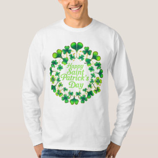 T-shirt Happy St Pats Clovers