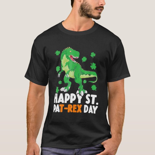 T-shirt Happy St. REX Day Penguin Cute Funny Saurus 2022 (Devant)