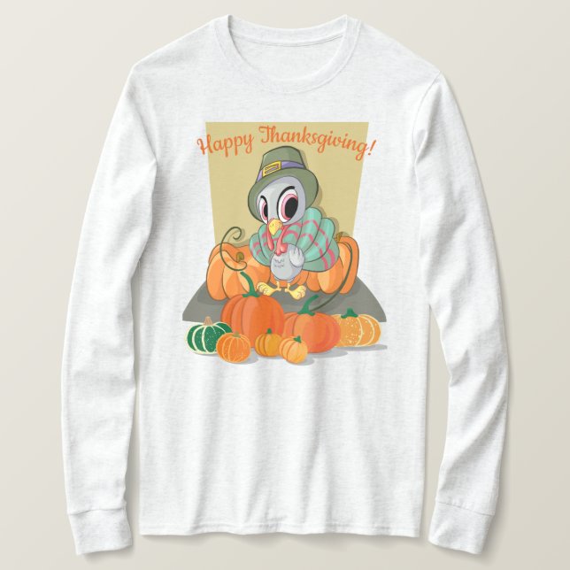 T-shirt Happy Thanksgiving (Design devant)
