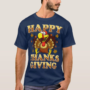 T-shirt Happy Thanksgiving For Boys Girls Kids Turkey Day