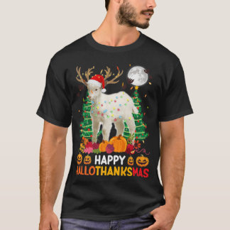 T-shirt Happy Thanksgiving Ragdoll Funny Goat Happy Hallot