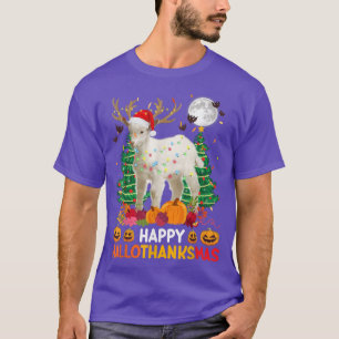 T-shirt Happy Thanksgiving Ragdoll Funny Goat Happy Hallot