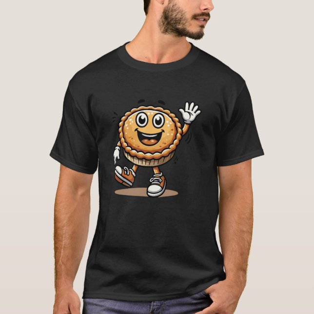 T-shirt Happy Tourtière Cartoon Apparel (Devant)