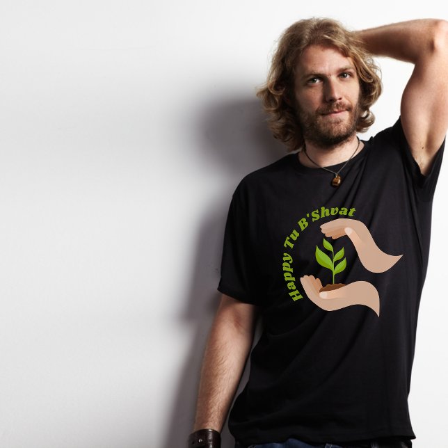 T-shirt Happy Tu B'shvat / Bishvat Green Planting (Créateur téléchargé)