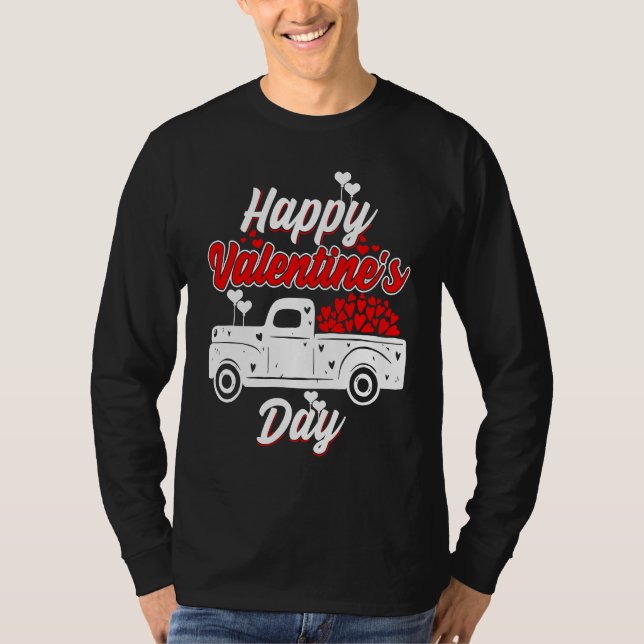 T-shirt Happy Valentine's Day Roses Date Night Flowers Lov (Devant)