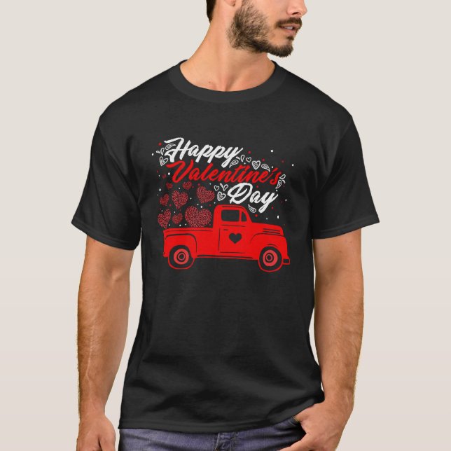 T-shirt Happy Valentine's Day Roses Date Night Flowers Lov (Devant)