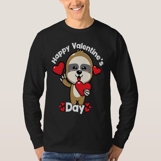 T-shirt Happy Valentine's Day Roses Date Night Flowers Lov (Devant)