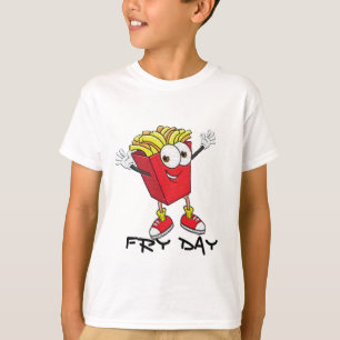 T-shirt Happy Vendredi Funny Tee - French Fries Humour Tsh