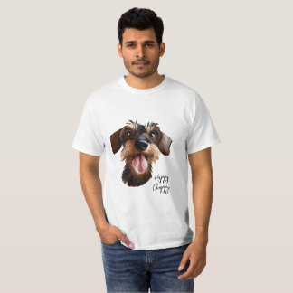 T-shirt Happy Wirehair Dachshund