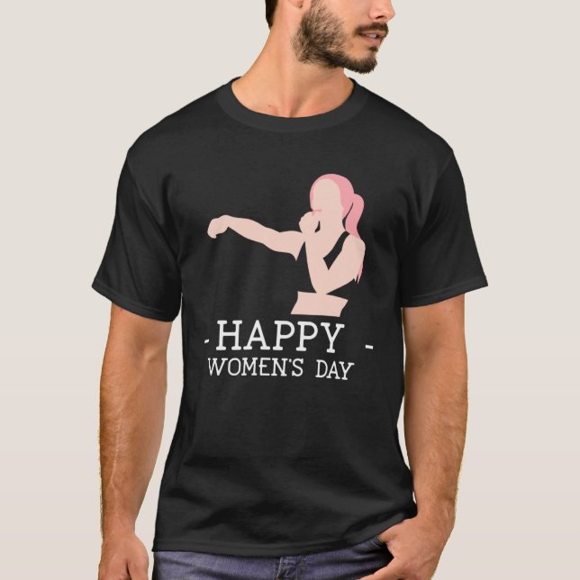 T-shirt Happy Women s Day 2023 Boxing Embrace Equity Fit S (Devant)