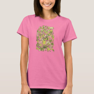 T-shirt HappyAwesome.com "vert entrelacé "