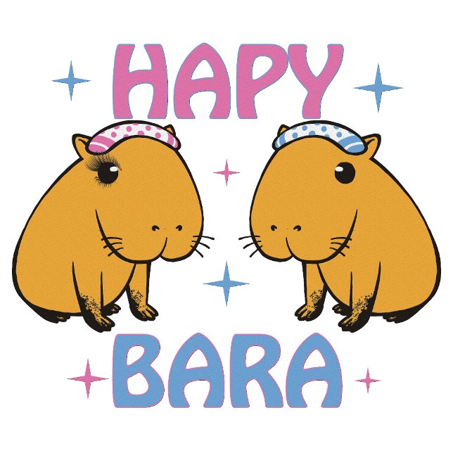 T-shirt Hapybara - Capybara drôle  (Créateur téléchargé)