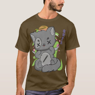 T-shirt Harajuku Chat Anime Neko Pastel Goth Angelcore Sak