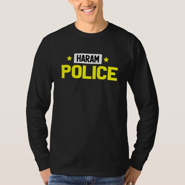 T-shirt Haram Police Islam musulman (Devant)