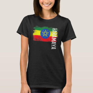 T-shirt Haramaya Ethiopie Drapeau Pour Ethiopiens Hommes F