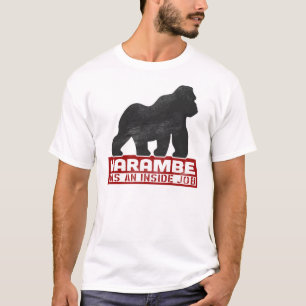 T-shirt Harambe était un gorille 2016 du travail intérieur