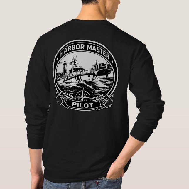 T-shirt Harbor Master Pilot: Professional Long Sleeve Tee (Dos)