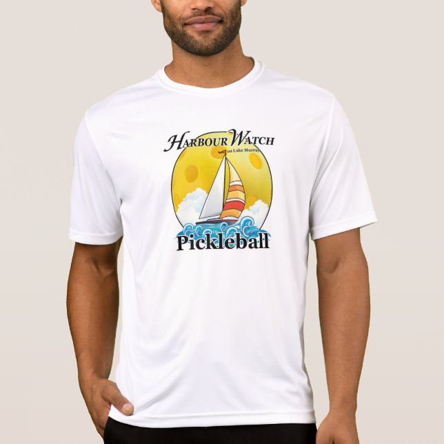 T-shirt Harbour Watch sur le lac Murray Pickleball Blue Sk (Devant)
