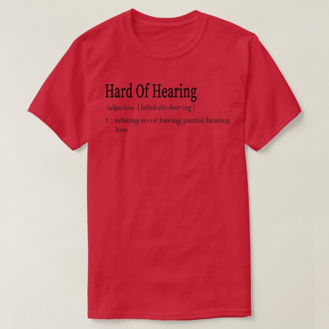 T-shirt Hard of gearing definition (Design devant)