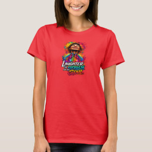 T-shirt Hardball Syndicate Femmes Néon Clown Rire Tee