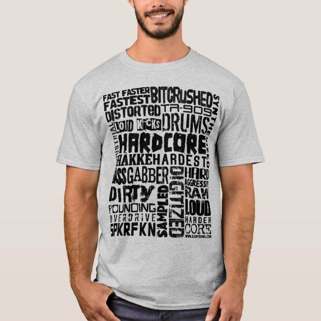 T-shirt Hardcore01-black (Devant)