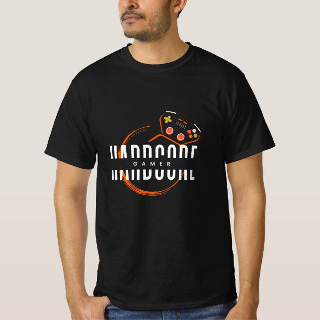 T-shirt hardcore Gamer (Devant)